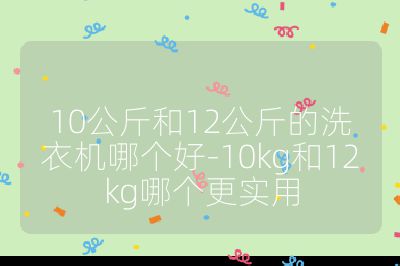 10公斤和12公斤的洗衣機哪個好-10kg和12kg哪個更實用
