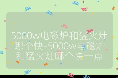 5000w電磁爐和猛火灶哪個快-5000w電磁爐和猛火灶哪個快一點