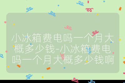 小冰箱費電嗎一個月大概多少錢-小冰箱費電嗎一個月大概多少錢啊