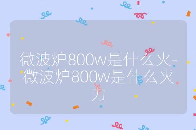 微波爐800w是什么火-微波爐800w是什么火力