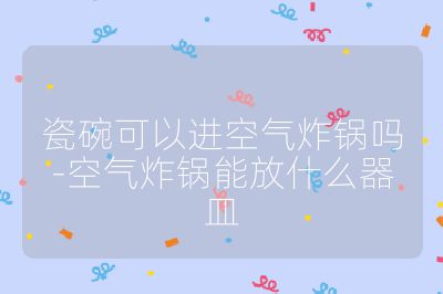 瓷碗可以進空氣炸鍋嗎-空氣炸鍋能放什么器皿