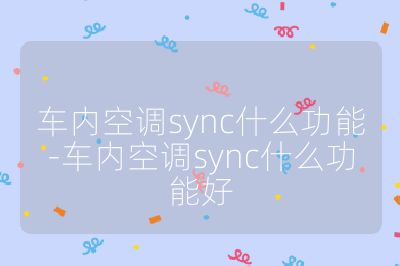 車內空調sync什么功能-車內空調sync什么功能好