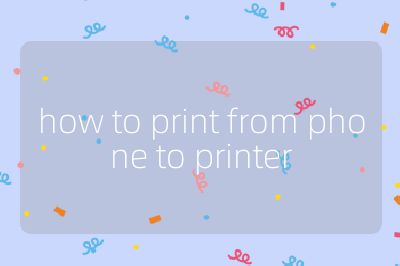 how to print from phone to printer
