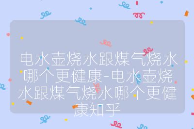 電水壺燒水跟煤氣燒水哪個更健康-電水壺燒水跟煤氣燒水哪個更健康知乎