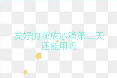 發好的面放冰箱第二天還能用嗎