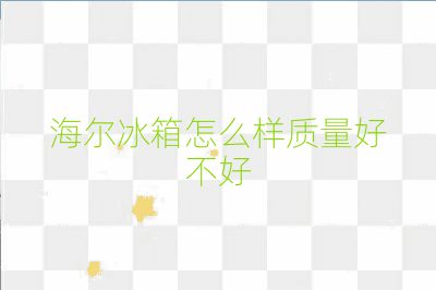 海爾冰箱怎么樣質量好不好