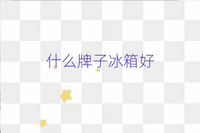 什么牌子冰箱好