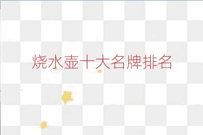 燒水壺十大名牌排名