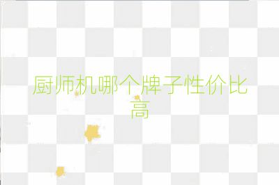 廚師機哪個牌子性價比高