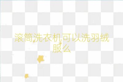 滾筒洗衣機可以洗羽絨服么