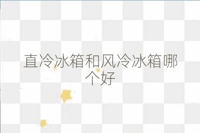 直冷冰箱和風冷冰箱哪個好