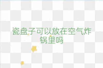 瓷盤子可以放在空氣炸鍋里嗎