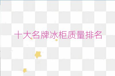 十大名牌冰柜質量排名