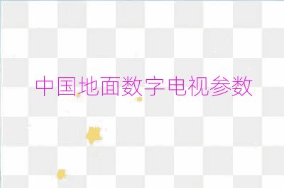 中國地面數字電視參數