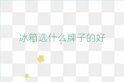 冰箱選什么牌子的好