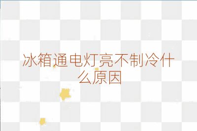 冰箱通電燈亮不制冷什么原因