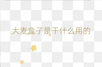 大麥盒子是干什么用的