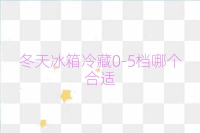 冬天冰箱冷藏0-5檔哪個(gè)合適