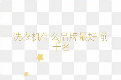 洗衣機什么品牌最好 前十名