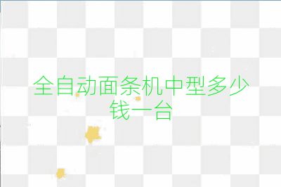 全自動面條機中型多少錢一臺